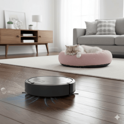 Robot Vacuum Cleaner with Smart Obstacle Detection and Allergen Filter, 90-Minute Runtime