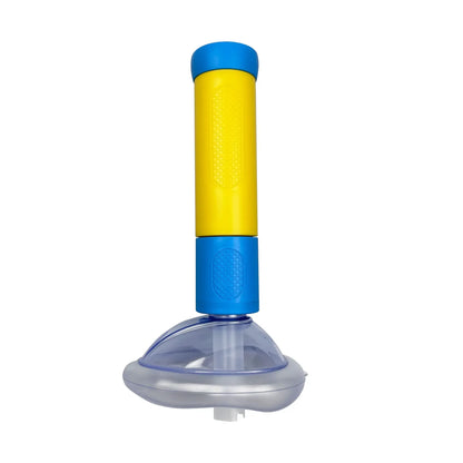 Choking Emergency Suction Device with Spring Mechanism and Airtight Mask