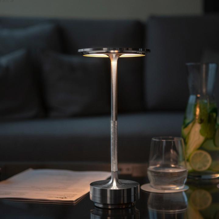 Rechargeable Touch Control Table Lamp with Four Brightness Levels and Waterproof Design