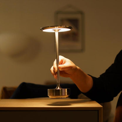 Rechargeable Touch Control Table Lamp with Four Brightness Levels and Waterproof Design