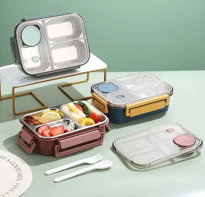 Vacuum Insulated Food Container with Leak Proof Twist Lid and 12 Hour Heat Retention