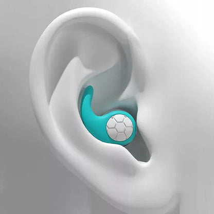 Reusable Silicone Earplugs with Contour Fit and Noise Blocking, Washable Design