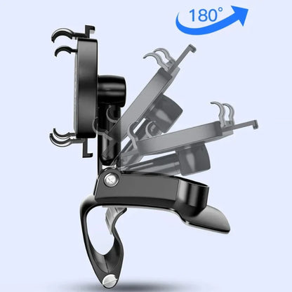 Dashboard Phone Mount with 360 Degree Rotation and Side Clasp
