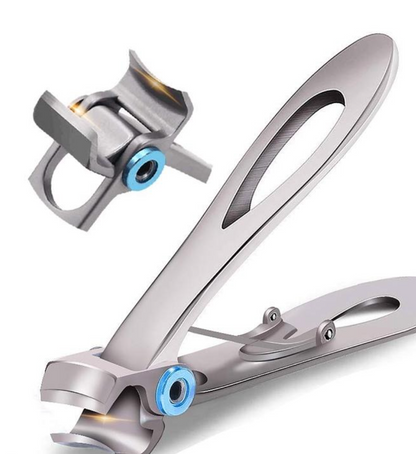 Wide Jaw Toenail Clipper with Cast Steel Construction and Ergonomic Handle