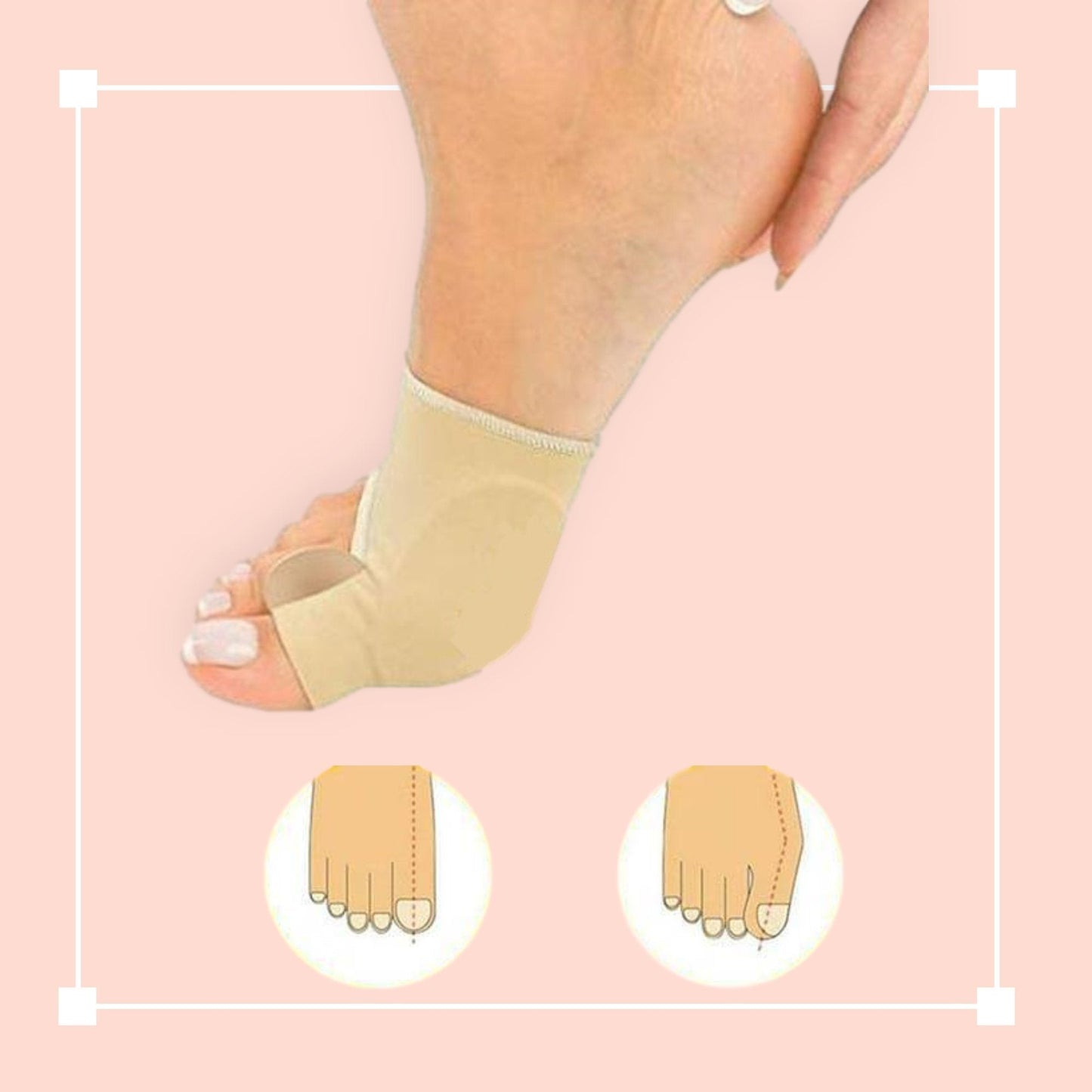 Big Toe Corrector Sleeve with Cushioned Bump Protection and Hypoallergenic Material