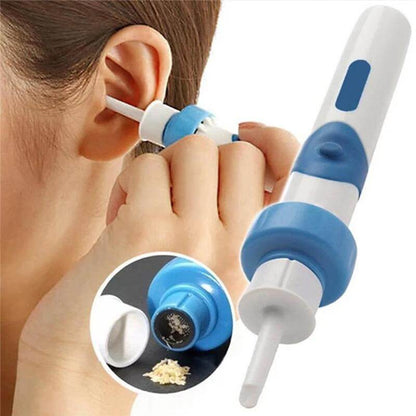 Ear Wax Removal Device with Vibration Suction and Soft Silicone Head, 2 Replacement Tips