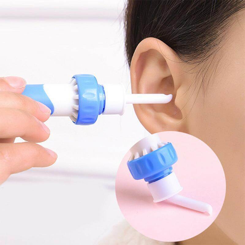 Ear Wax Removal Device with Vibration Suction and Soft Silicone Head, 2 Replacement Tips