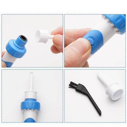 Ear Wax Removal Device with Vibration Suction and Soft Silicone Head, 2 Replacement Tips