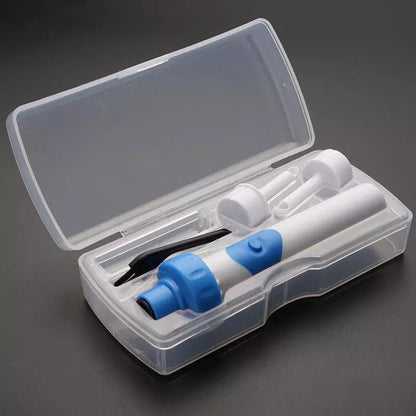 Ear Wax Removal Device with Vibration Suction and Soft Silicone Head, 2 Replacement Tips