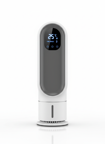 Bladeless Portable Air Cooler with LED Display