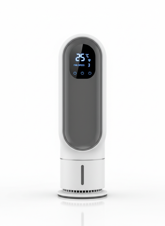 Bladeless Portable Air Cooler with LED Display
