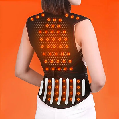 Magnetic Lower Back Support Brace with Removable Plates and Adjustable Straps