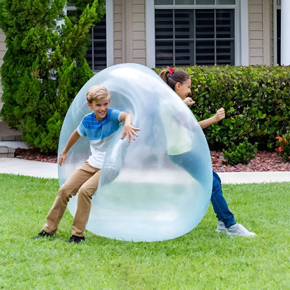 Giant Transparent Jelly Balloon Balls with Dual Air and Water Fill, 3-Pack
