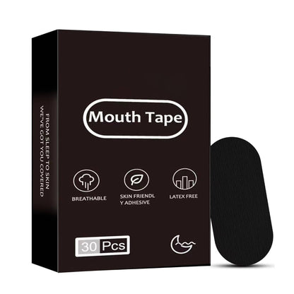 Bamboo Charcoal Mouth Tape with Hypoallergenic Adhesive and Microporous Airflow