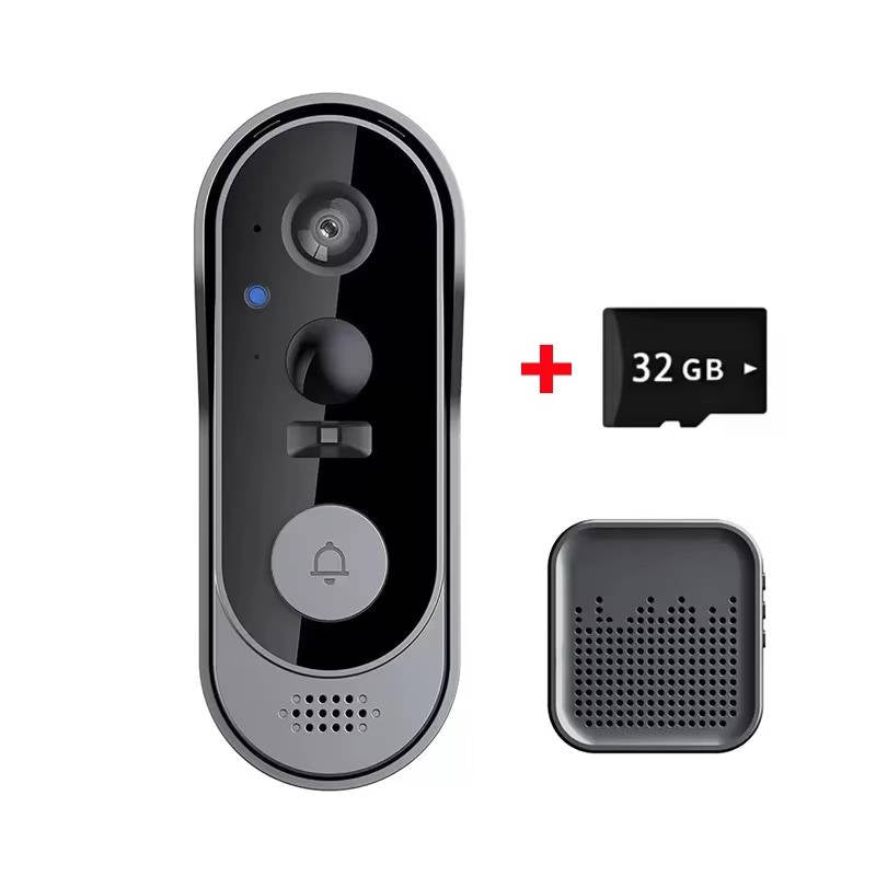 Wireless Video Doorbell with Motion Detection and Night Vision, Two Way Audio
