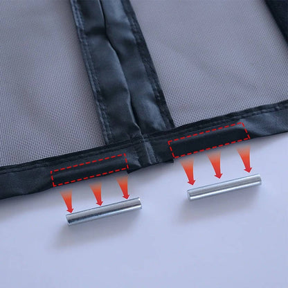 Magnetic Auto-Close Screen Door with Polyester Mesh and Custom Sizing