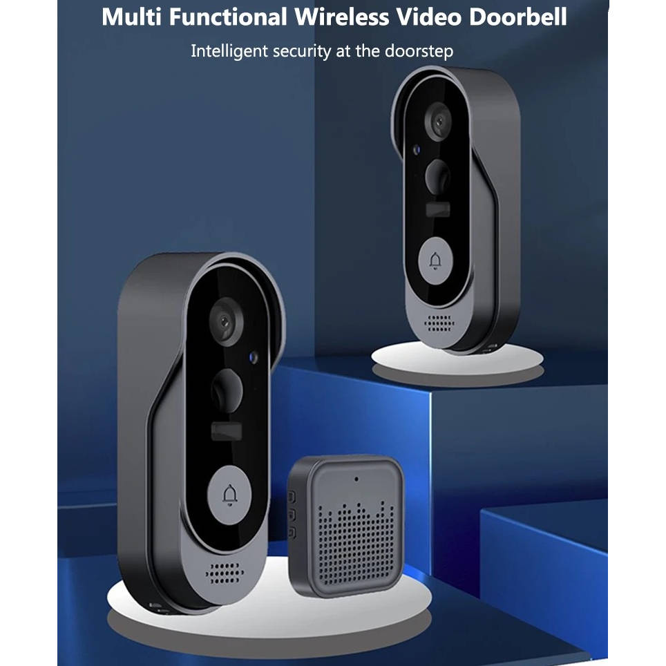 Wireless Video Doorbell with Motion Detection and Night Vision, Two Way Audio