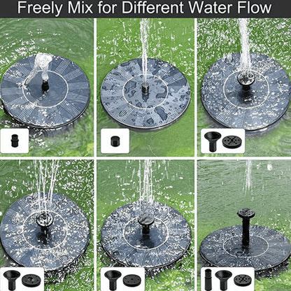 Solar Fountain - Garden, Efficient | Eco-Friendly Waterfall Fountain for Outdoors | 4-Mode Mini Solar Fountain