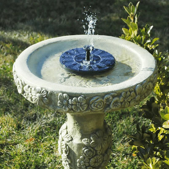 Solar Fountain - Garden, Efficient | Eco-Friendly Waterfall Fountain for Outdoors | 4-Mode Mini Solar Fountain