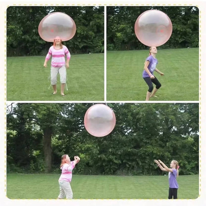 Giant Transparent Jelly Balloon Balls with Dual Air and Water Fill, 3-Pack