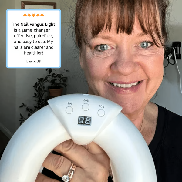 Dual Wavelength LED Nail Treatment Device with Automatic Slot Activation