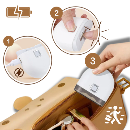 Electric Nail Grinder with Built-in Light and Dual Speed Control