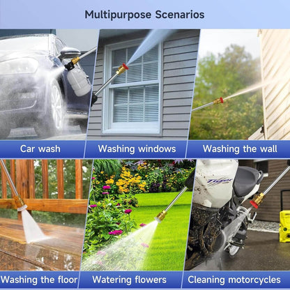 Handheld Pressure Washer with Rechargeable Battery and 12000 RPM Motor