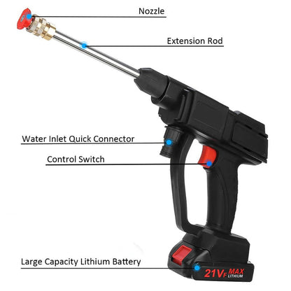 Handheld Pressure Washer with Rechargeable Battery and 12000 RPM Motor