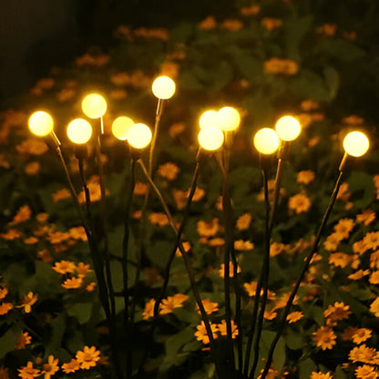 Solar Garden Lights with Swaying Stems and Warm White Glow, 27.5 Inch Height