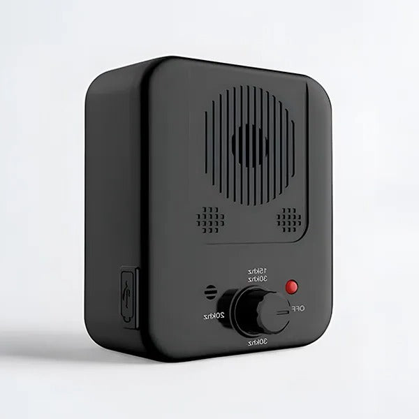 Hanging Ultrasonic Bark Deterrent with Automatic Detection and Adjustable Frequency