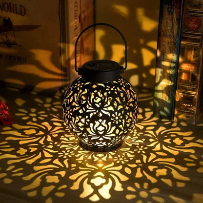 Solar LED Pendant Light with Remote Control and Automatic Dusk-to-Dawn Function