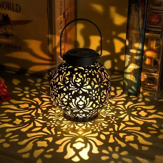 Solar LED Pendant Light with Remote Control and Automatic Dusk-to-Dawn Function