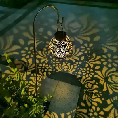 Solar LED Pendant Light with Remote Control and Automatic Dusk-to-Dawn Function