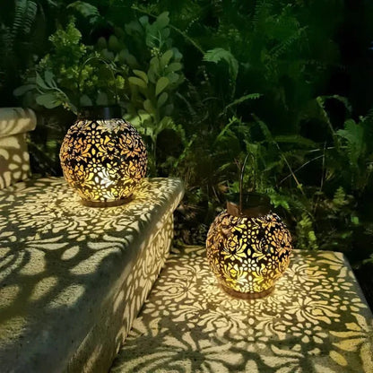 Solar LED Pendant Light with Remote Control and Automatic Dusk-to-Dawn Function