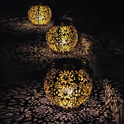 Solar LED Pendant Light with Remote Control and Automatic Dusk-to-Dawn Function