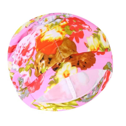 Turban Stretch Swimming Cap with Twist Design for Long and Thick Hair
