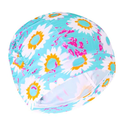 Turban Stretch Swimming Cap with Twist Design for Long and Thick Hair
