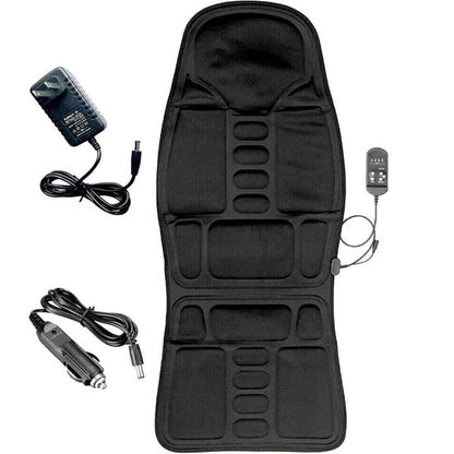 Vibration Massage Pad with Heated Back and Neck Support, 8 Modes