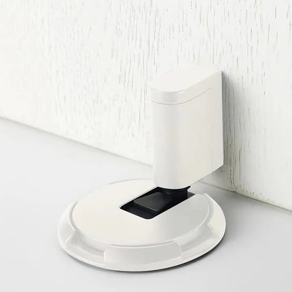 Adjustable Door Stopper with Dual Mounting and Locking Mechanism for Interior Doors