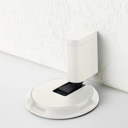 Adjustable Door Stopper with Dual Mounting and Locking Mechanism for Interior Doors