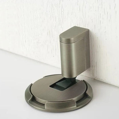 Adjustable Door Stopper with Dual Mounting and Locking Mechanism for Interior Doors