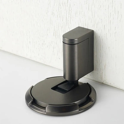 Adjustable Door Stopper with Dual Mounting and Locking Mechanism for Interior Doors
