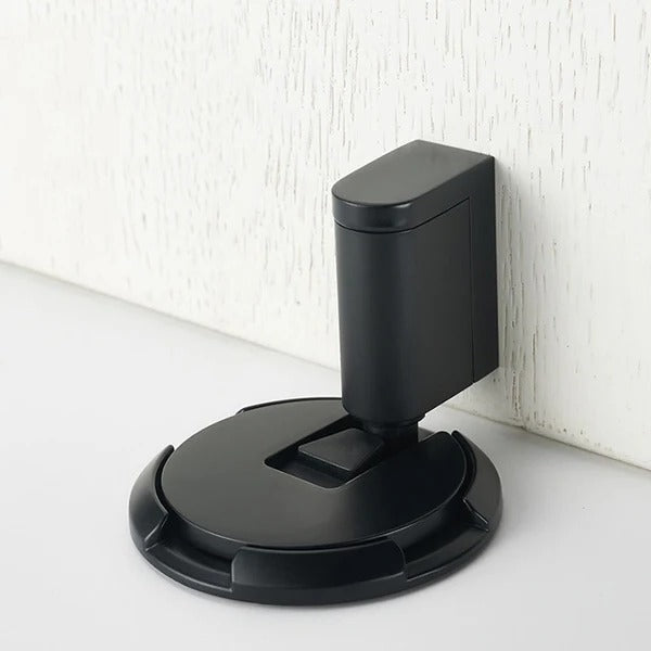 Adjustable Door Stopper with Dual Mounting and Locking Mechanism for Interior Doors