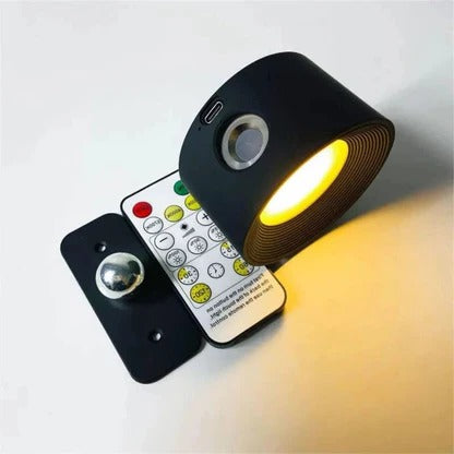 Rotating Wall Light with Adjustable Brightness and Color Temperature, Rechargeable