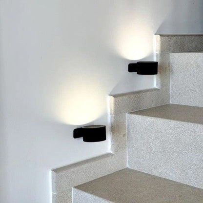 Rotating Wall Light with Adjustable Brightness and Color Temperature, Rechargeable