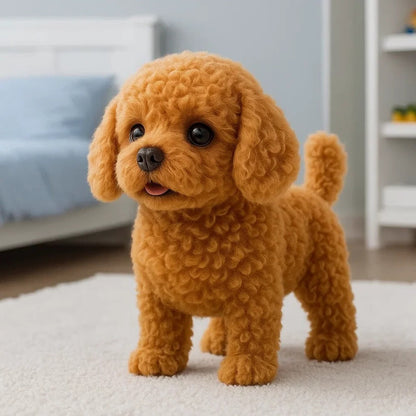 Interactive Plush Puppy Toy with Walking Motion and Sound Responses