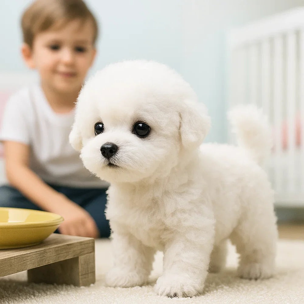 Interactive Plush Puppy Toy with Walking Motion and Sound Responses