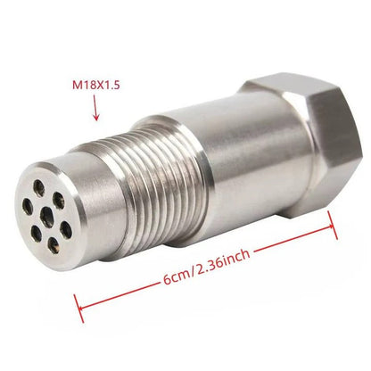 Oxygen Sensor Adapter with Mini Catalytic Core and Magnetic Spacing, M18 x 1.5 Thread