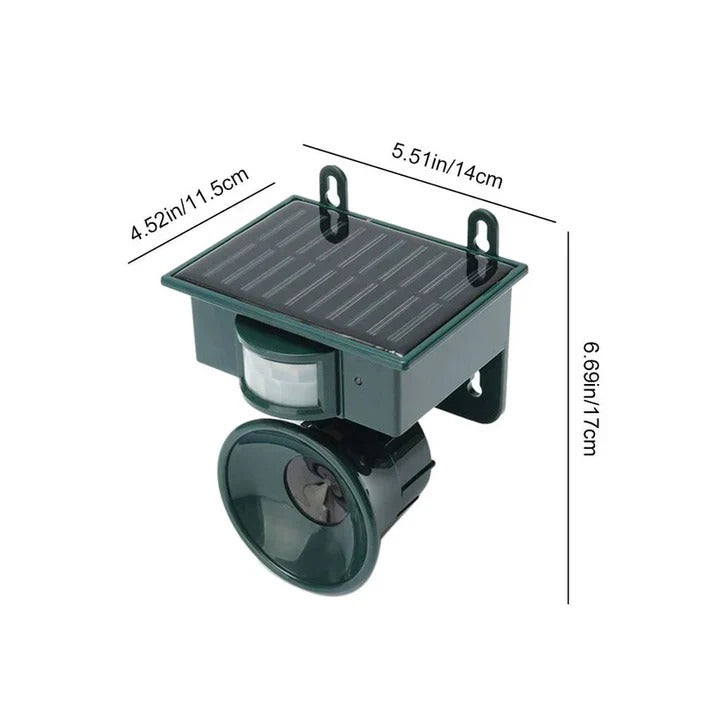 Motion Sensor Bird Deterrent with Adjustable Sensitivity and Sound Control
