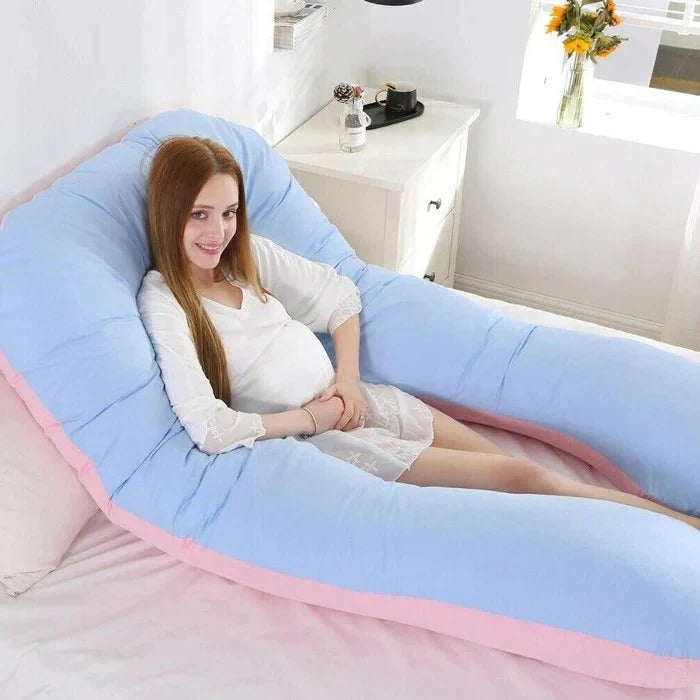 Full Body Support Pillow with Adjustable Memory Foam and Machine Washable Cover